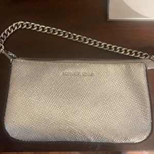 Michael Kors Silver Purse - Used - Like New
